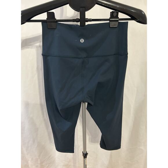 Lululemon Blue Cropped Leggings Women's size 4 - Picture 2 of 2